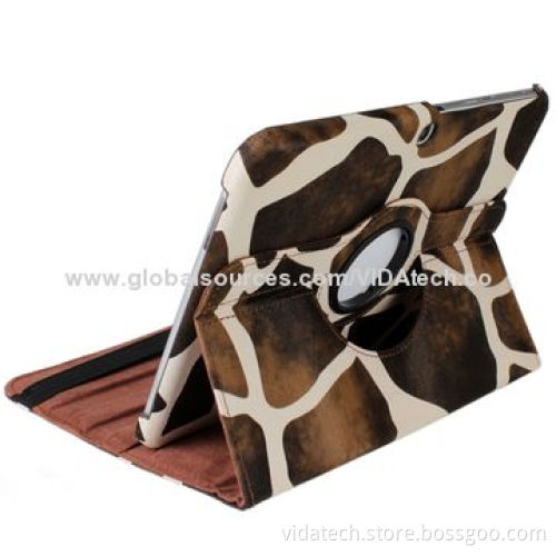 Leather Case for Samsung Galaxy Tab3 P5200, 360-degrees Rotation, w/ Holder, 10.1 Inches,Manufacture